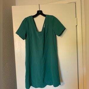 Green Short Sleeved Dress